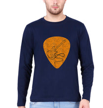 Load image into Gallery viewer, Guitar Full Sleeves T-Shirt for Men-Navy Blue-Ektarfa.online
