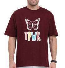 Load image into Gallery viewer, Harry Styles TPWK Oversized T-Shirt for Men-Maroon-Ektarfa.online

