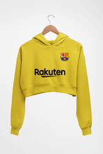 Load image into Gallery viewer, Barcelona Crop HOODIE FOR WOMEN-Mustard Yellow-Ektarfa.online
