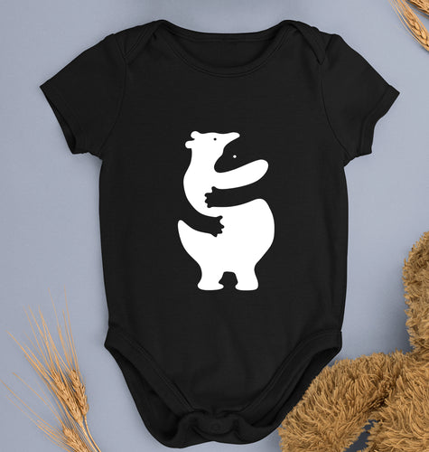 Hippo Dolphin Hug Kids Romper For Baby Boy/Girl-Black-Ektarfa.online