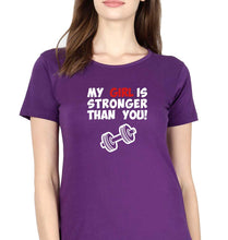 Load image into Gallery viewer, Gym Funny T-Shirt for Women-Purple-Ektarfa.online
