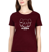 Load image into Gallery viewer, Kaws T-Shirt for Women-Maroon-Ektarfa.online
