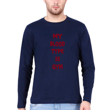 Load image into Gallery viewer, Gym Full Sleeves T-Shirt for Men-Navy Blue-Ektarfa.online
