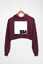 Load image into Gallery viewer, EDM Crop HOODIE FOR WOMEN-Maroon-Ektarfa.online
