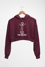 Load image into Gallery viewer, Nachu Funny Crop HOODIE FOR WOMEN-Maroon-Ektarfa.online
