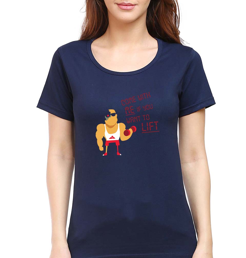 Gym T-Shirt for Women-Navy Blue-Ektarfa.online
