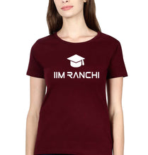 Load image into Gallery viewer, IIM Ranchi T-Shirt for Women-Maroon-Ektarfa.online
