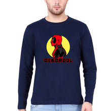 Load image into Gallery viewer, Deadpool Superhero Full Sleeves T-Shirt for Men-Navy Blue-Ektarfa.online
