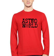 Load image into Gallery viewer, Astroworld Travis Scott Full Sleeves T-Shirt for Men-Red-Ektarfa.online
