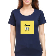 Load image into Gallery viewer, BTS Butter T-Shirt for Women-Navy Blue-Ektarfa.online
