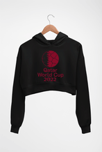 Load image into Gallery viewer, FIFA World Cup Qatar 2022 Crop HOODIE FOR WOMEN-Black-Ektarfa.online
