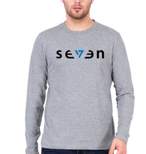 Load image into Gallery viewer, Seven MS Dhoni Full Sleeves T-Shirt for Men-Grey Melange-Ektarfa.online
