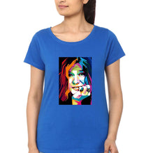 Load image into Gallery viewer, Janis Joplin T-Shirt for Women-Royal Blue-Ektarfa.online
