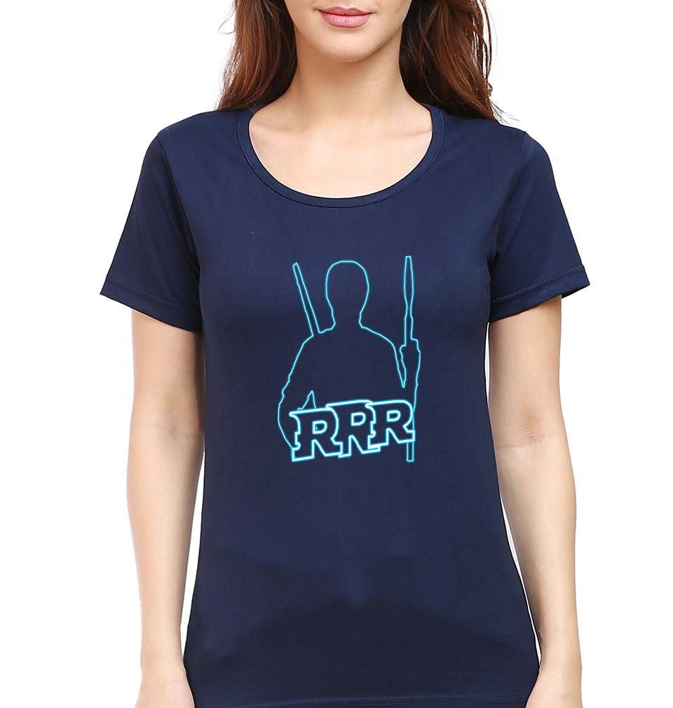 RRR T-Shirt for Women-Navy Blue-Ektarfa.online