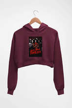 Load image into Gallery viewer, Thriller Crop HOODIE FOR WOMEN-Maroon-Ektarfa.online
