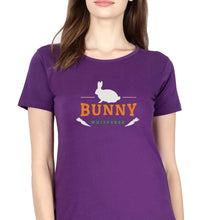 Load image into Gallery viewer, Rabbit Bunny T-Shirt for Women-Purple-Ektarfa.online
