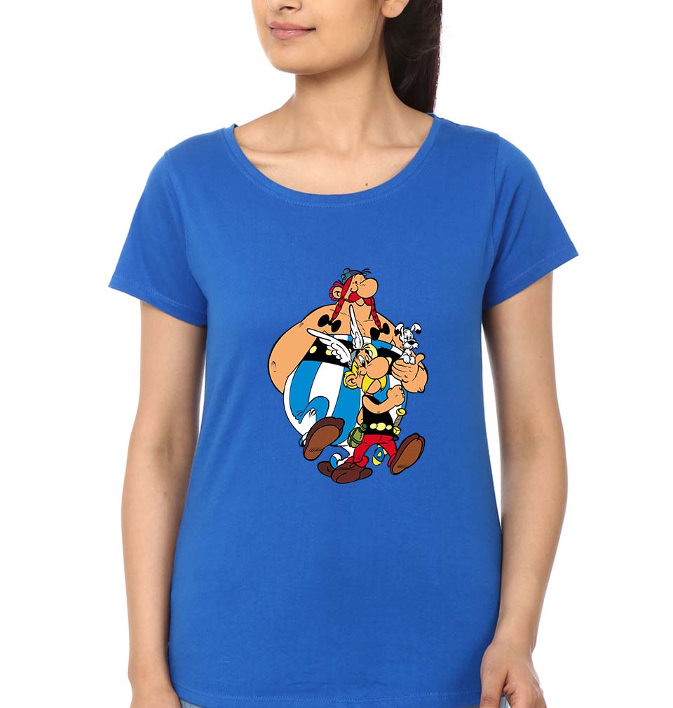 Asterix T-Shirt for Women-Royal Blue-Ektarfa.online
