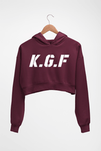 Load image into Gallery viewer, KGF Crop HOODIE FOR WOMEN-Maroon-Ektarfa.online
