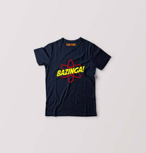 Load image into Gallery viewer, Sheldon Cooper Bazinga Kids T-Shirt for Boy/Girl-Navy Blue-Ektarfa.online
