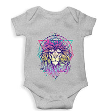 Load image into Gallery viewer, Psychedelic Lion Kids Romper For Baby Boy/Girl-Grey-Ektarfa.online
