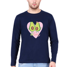 Load image into Gallery viewer, Avocado Love Full Sleeves T-Shirt for Men-Navy Blue-Ektarfa.online
