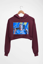 Load image into Gallery viewer, Erling Haaland Crop HOODIE FOR WOMEN-Maroon-Ektarfa.online
