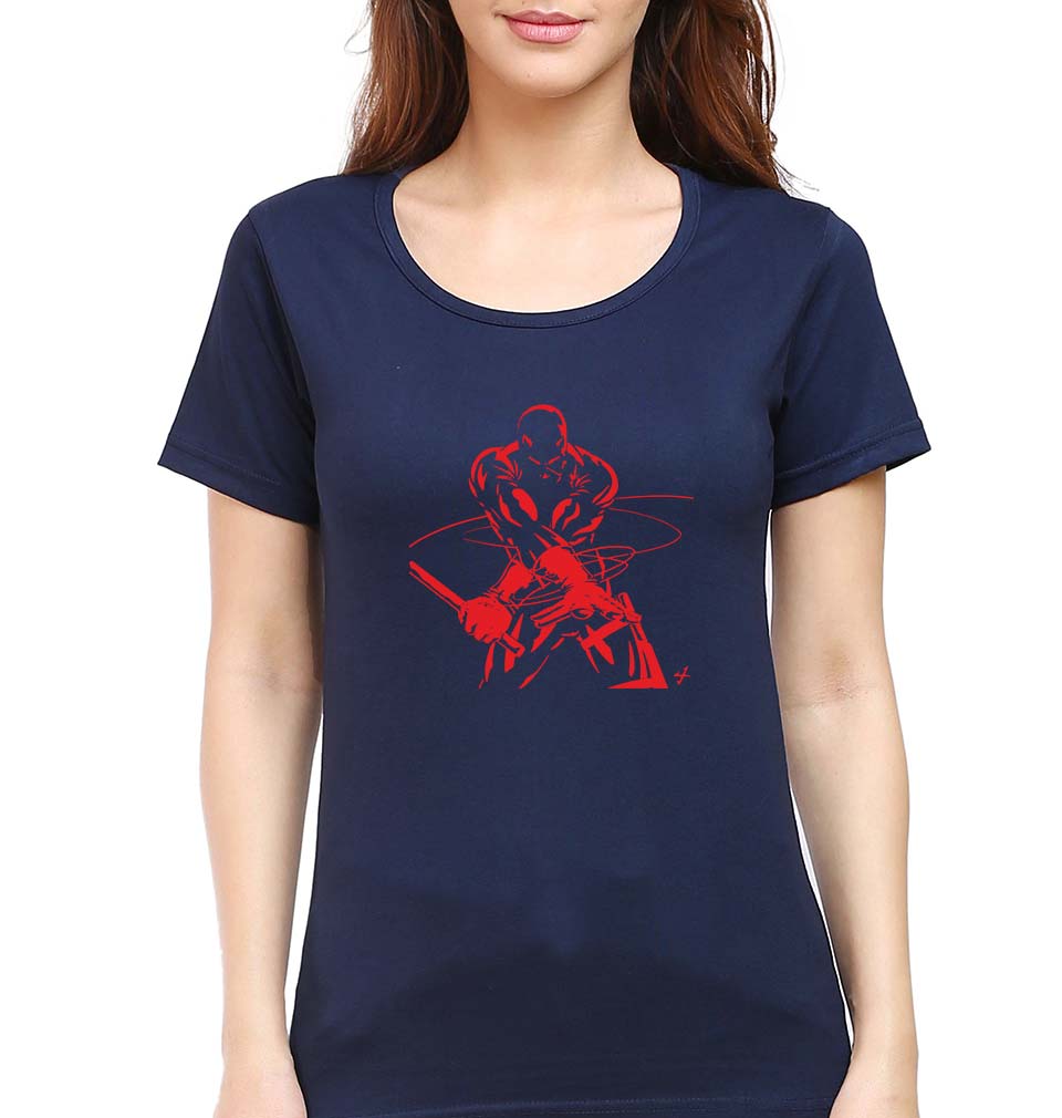 Daredevil T-Shirt for Women-Navy Blue-Ektarfa.online