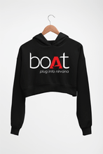 Load image into Gallery viewer, Boat Crop HOODIE FOR WOMEN-Black-Ektarfa.online
