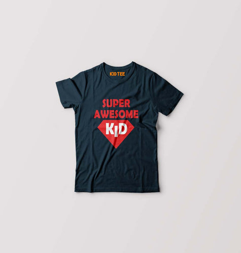 Super Awesome Kid Kids T-Shirt for Boy/Girl-Petrol Blue-Ektarfa.online