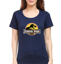 Load image into Gallery viewer, Jurassic Park T-Shirt for Women-Navy Blue-Ektarfa.online
