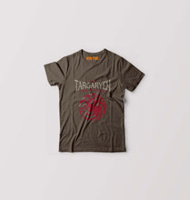 Load image into Gallery viewer, House Targaryen (GOT) Kids T-Shirt for Boy/Girl-Olive Green-Ektarfa.online
