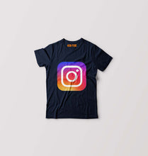 Load image into Gallery viewer, Instagram Kids T-Shirt for Boy/Girl-Navy Blue-Ektarfa.online

