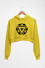 Load image into Gallery viewer, Iron Man Crop HOODIE FOR WOMEN-Mustard Yellow-Ektarfa.online
