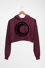 Load image into Gallery viewer, Moon Knight Crop HOODIE FOR WOMEN-Maroon-Ektarfa.online
