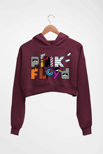 Load image into Gallery viewer, Pink Floyd Crop HOODIE FOR WOMEN-Maroon-Ektarfa.online
