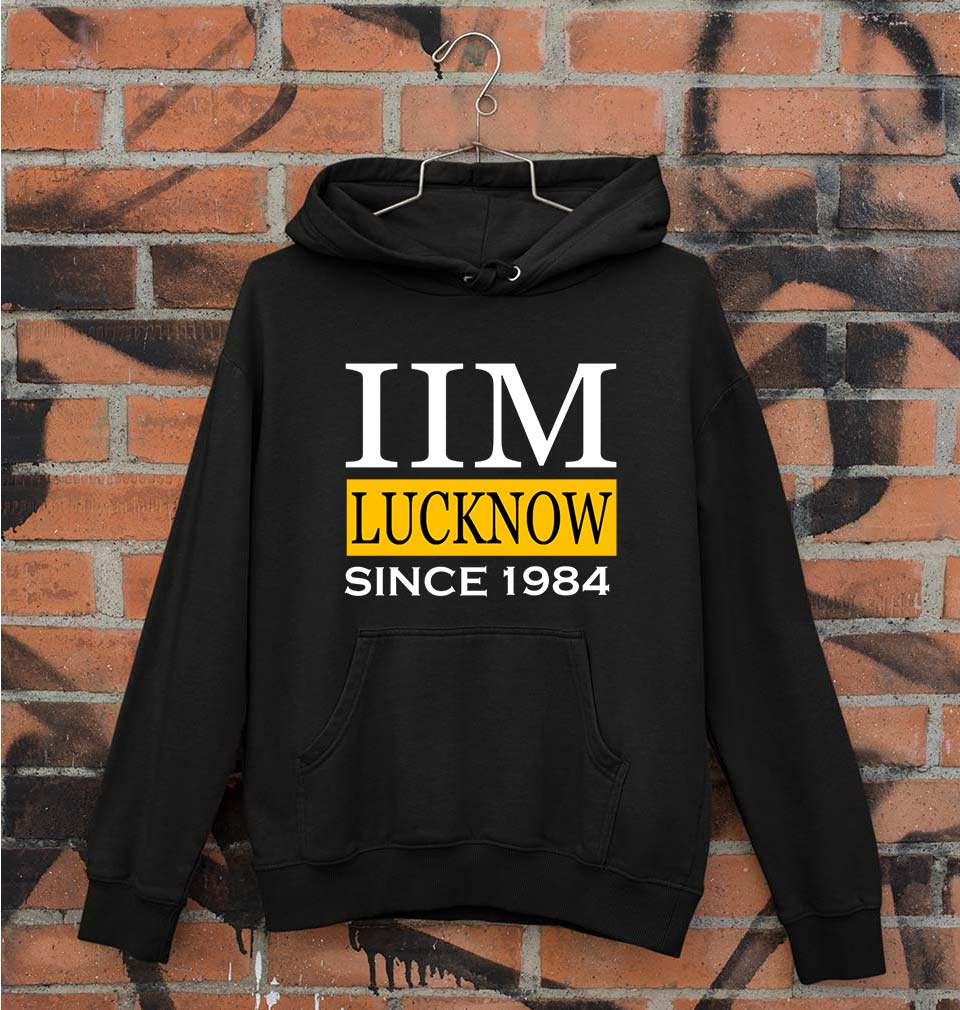 IIM Lucknow Unisex Hoodie for Men/Women-Black-Ektarfa.online