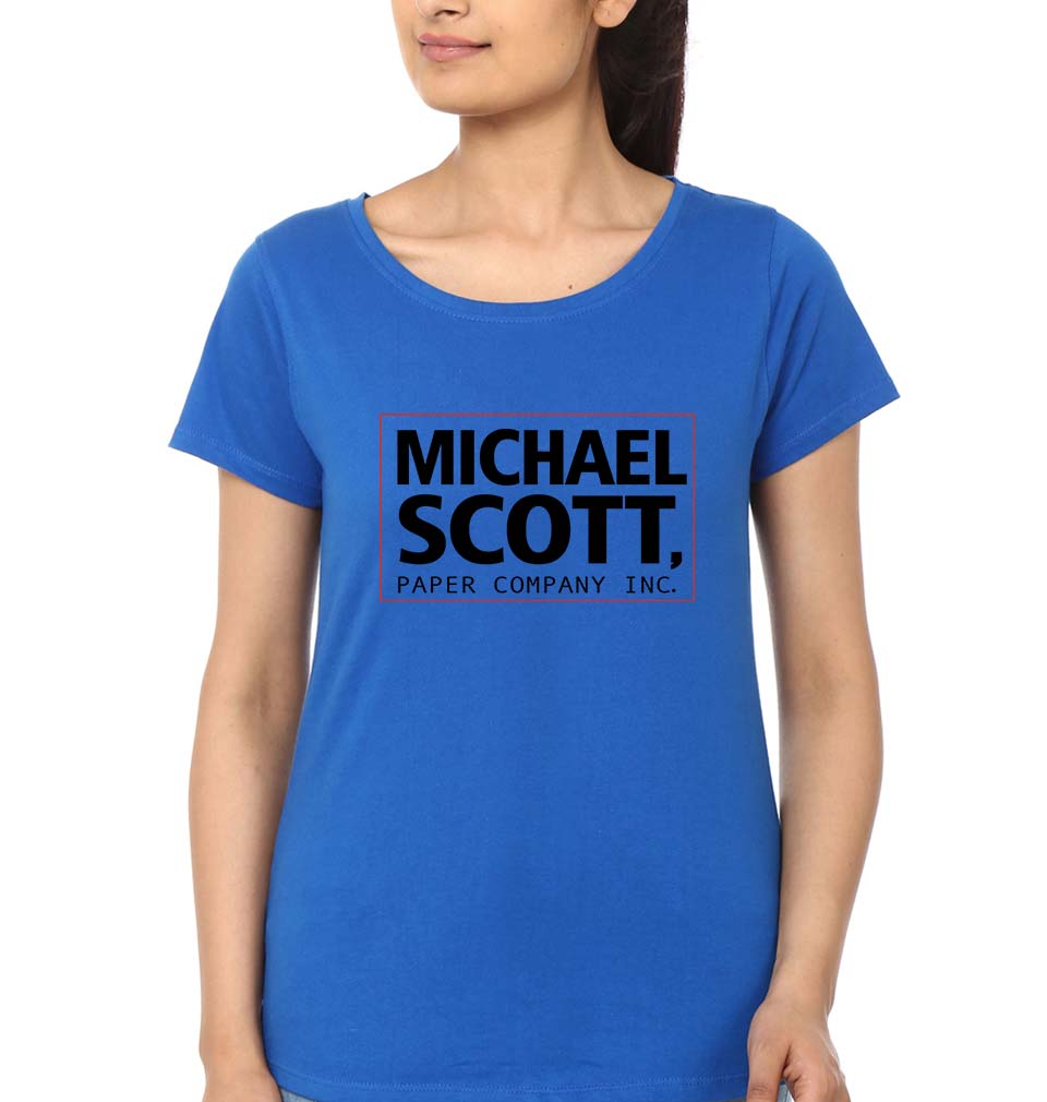 Michael Scott T-Shirt for Women-Royal Blue-Ektarfa.online