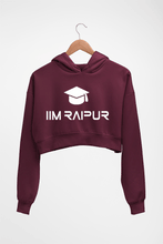 Load image into Gallery viewer, IIM Raipur Crop HOODIE FOR WOMEN-Maroon-Ektarfa.online
