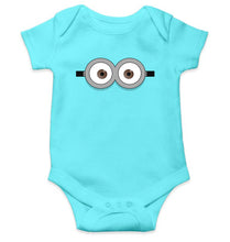 Load image into Gallery viewer, Minion Pop Eyes Kids Romper For Baby Boy/Girl-0-5 Months(18 Inches)-Sky Blue-Ektarfa.online
