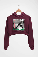 Load image into Gallery viewer, London Calling Crop HOODIE FOR WOMEN-Maroon-Ektarfa.online
