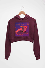 Load image into Gallery viewer, Blood Bunny Crop HOODIE FOR WOMEN-Maroon-Ektarfa.online
