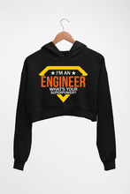 Load image into Gallery viewer, Engineer Crop HOODIE FOR WOMEN-Black-Ektarfa.online
