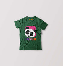 Load image into Gallery viewer, Panda Kids T-Shirt for Boy/Girl-Bottle green-Ektarfa.online
