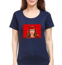 Load image into Gallery viewer, Scarlet Witch Wanda T-Shirt for Women-Navy Blue-Ektarfa.online
