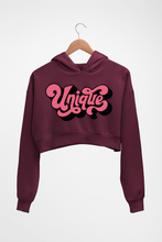 Load image into Gallery viewer, Unique Crop HOODIE FOR WOMEN-Maroon-Ektarfa.online
