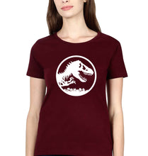 Load image into Gallery viewer, Jurassic World T-Shirt for Women-Maroon-Ektarfa.online
