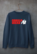 Load image into Gallery viewer, Gorilla Wear Unisex Sweatshirt for Men/Women-Navy Blue-Ektarfa.online
