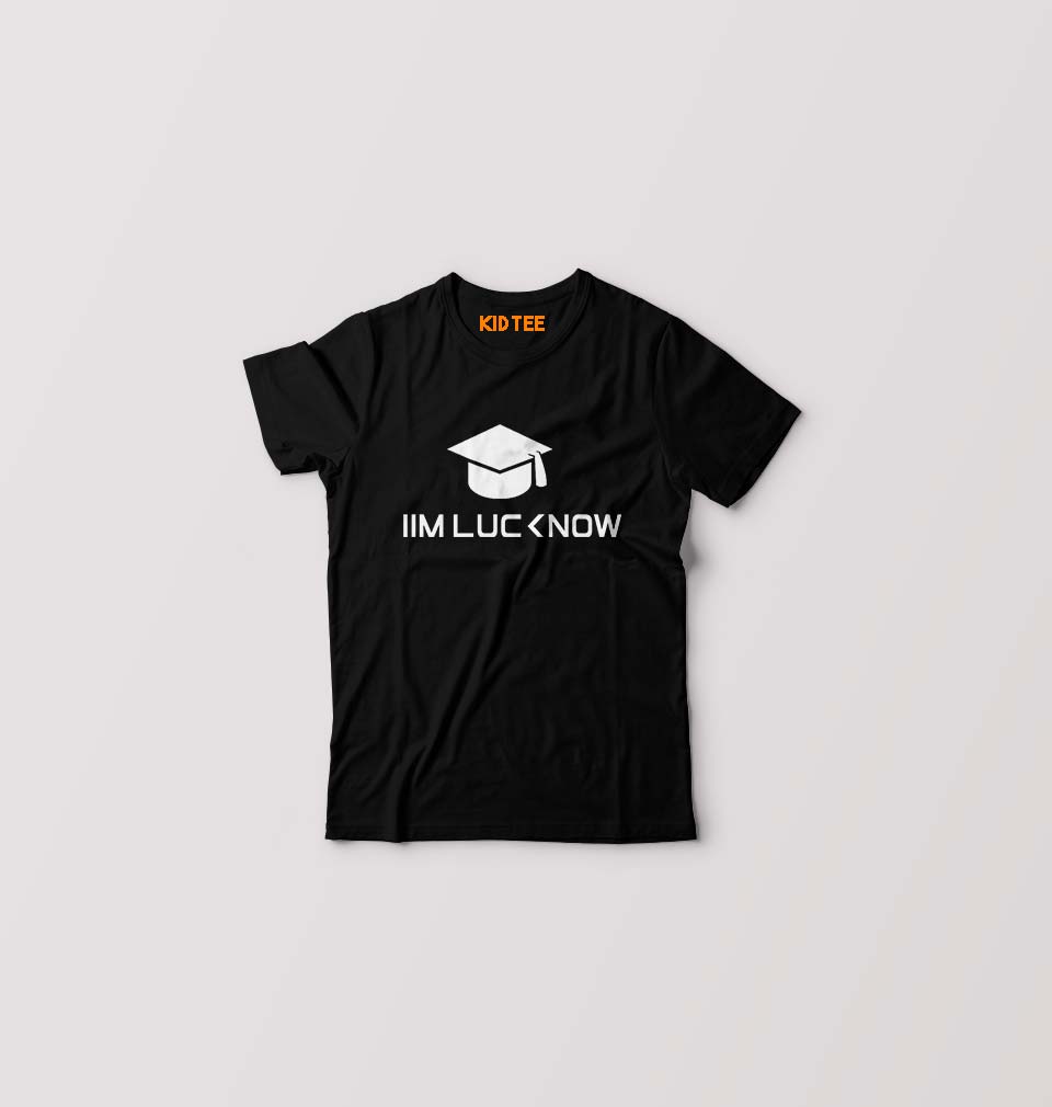 IIM L Lucknow Kids T-Shirt for Boy/Girl-Black-Ektarfa.online