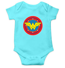 Load image into Gallery viewer, Wonder Woman Superhero Kids Romper Kids Romper For Baby Boy/Girl-Sky Blue-Ektarfa.online
