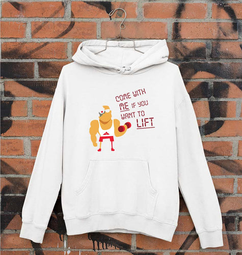 Gym Unisex Hoodie for Men/Women-White-Ektarfa.online
